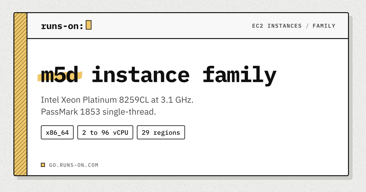 m5d Instance Family